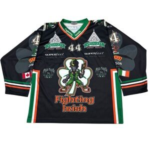 Laga Unique Custom #44 Fighting Irish & Sponsor  Advertisement Themed Jersey XL